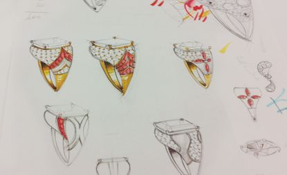 Sketches of ring designs 