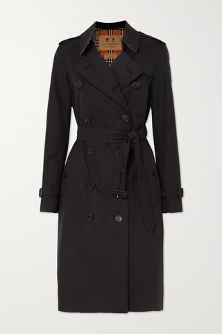 Kensington Long Organic Cotton-Gabardine Trench Coat