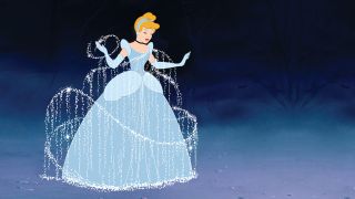 A still from Cinderella featuring the iconic dress