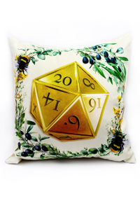 Critical Success &amp; Failure d20 Cushions ($24)