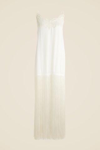 Collection Fringe-Trim Slip Dress