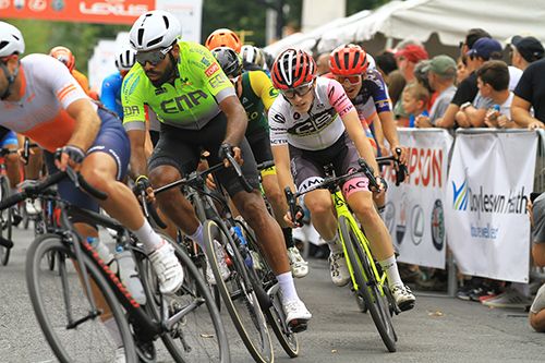 Frank Travieso (EDA Montecci Bikes) hold his own on a tough day.