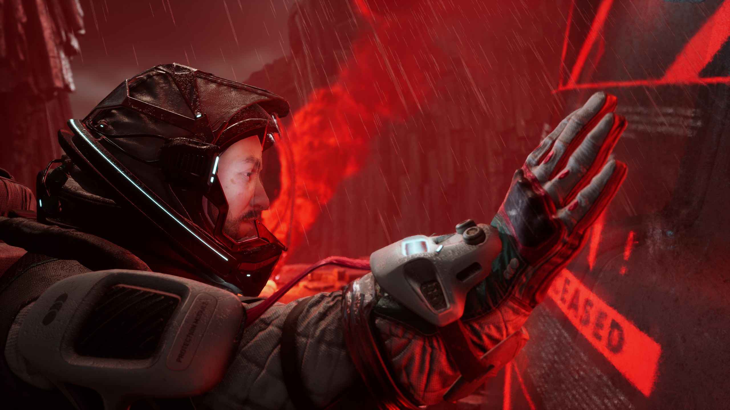 Jan Dolski overlooking his dead crew member.