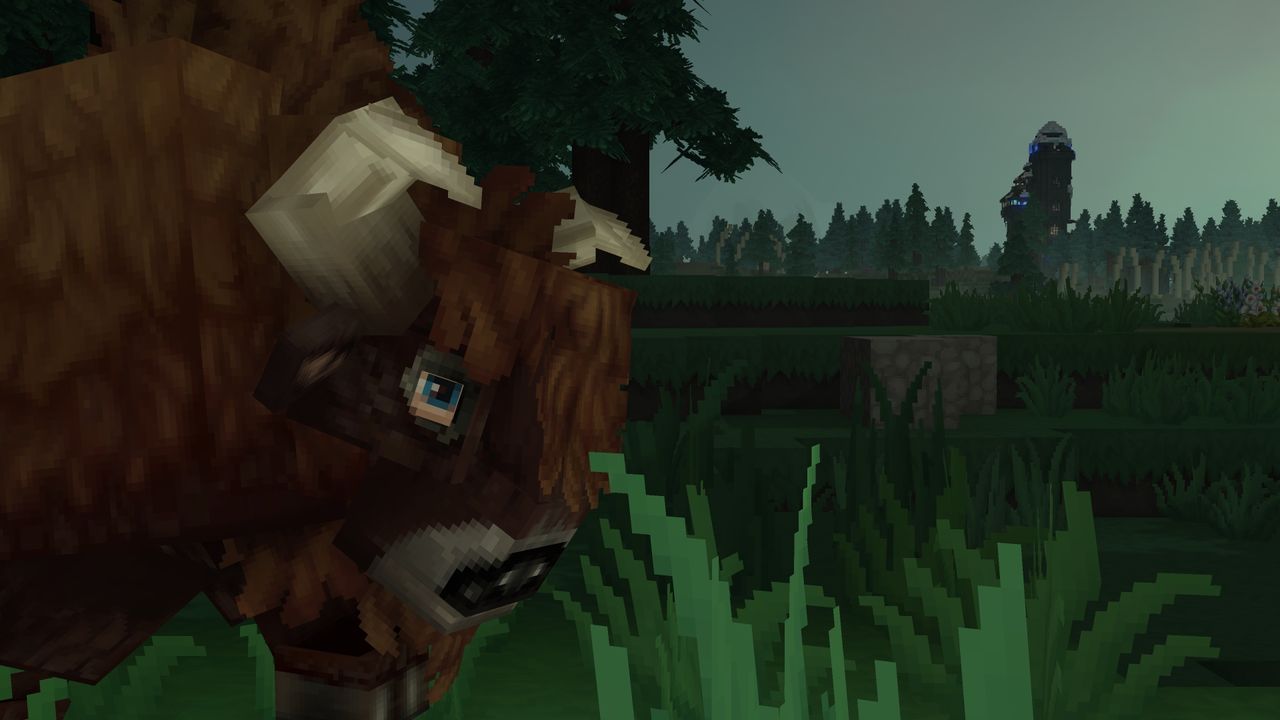 An in-development image of blocky RPG Hytale from July 2021.