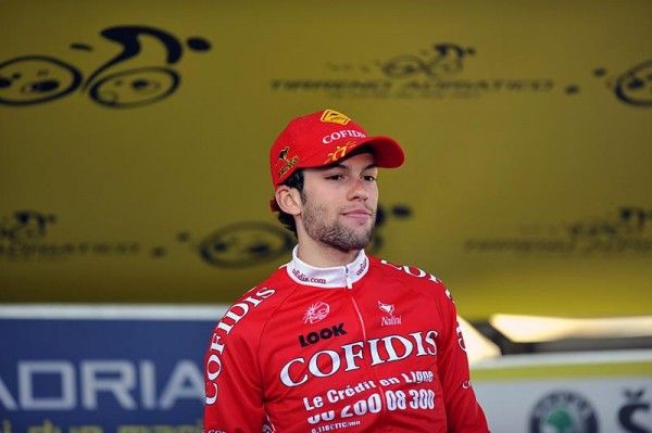 Julien El Far&egrave;s (Cofidis), 23, in Capannori after winning.
