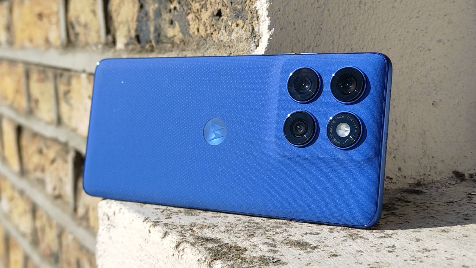 The Motorola Edge 60 Pro on a window sill