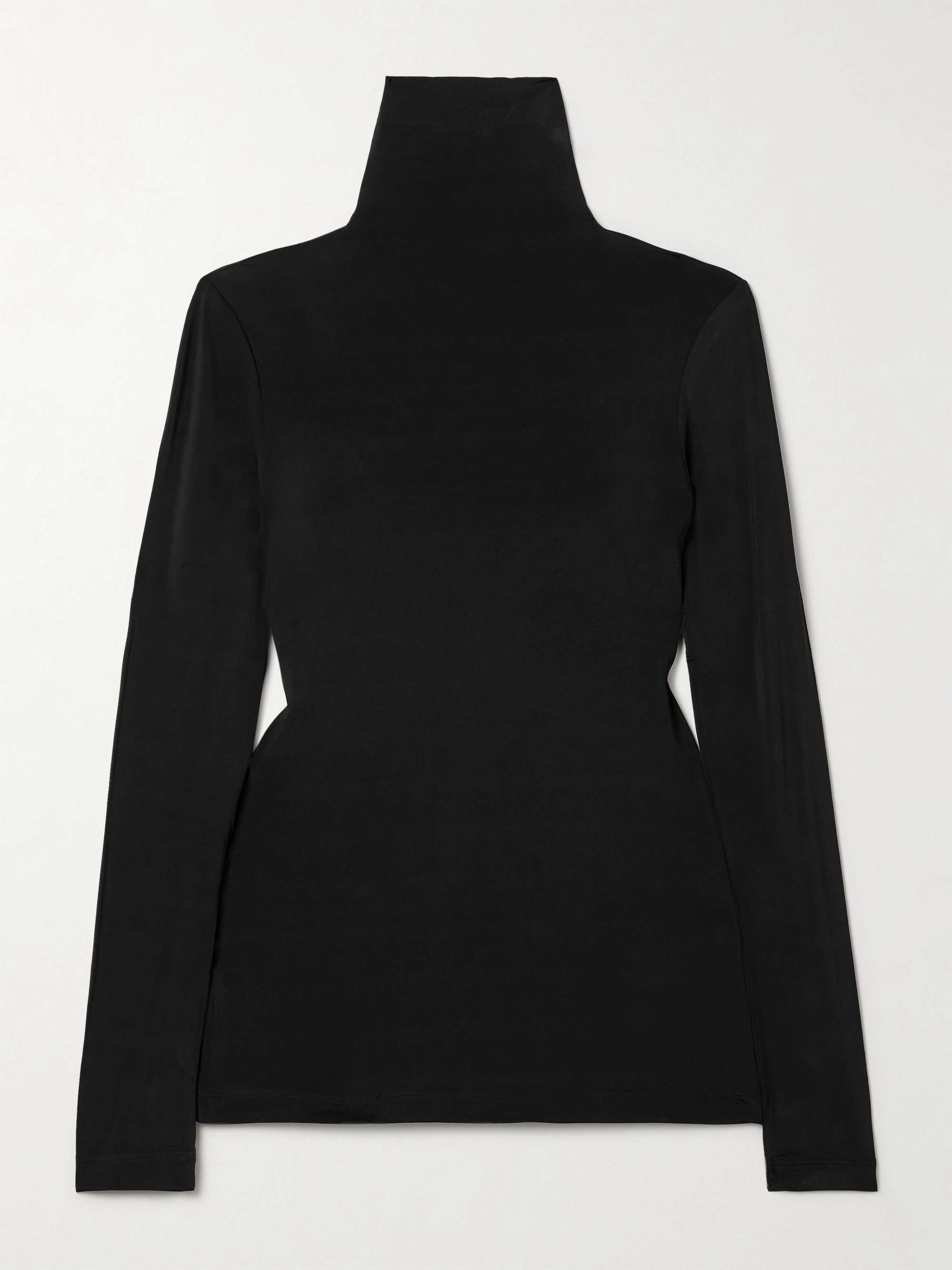 Aurelia Stretch-Jersey Turtleneck Top