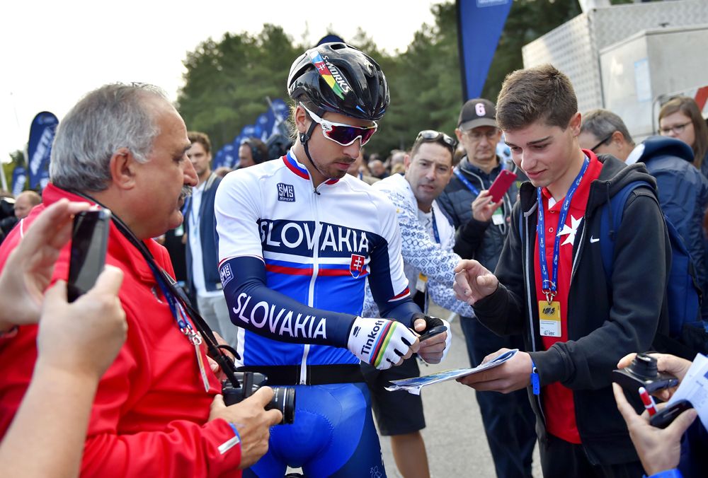 Peter Sagan meets his fans