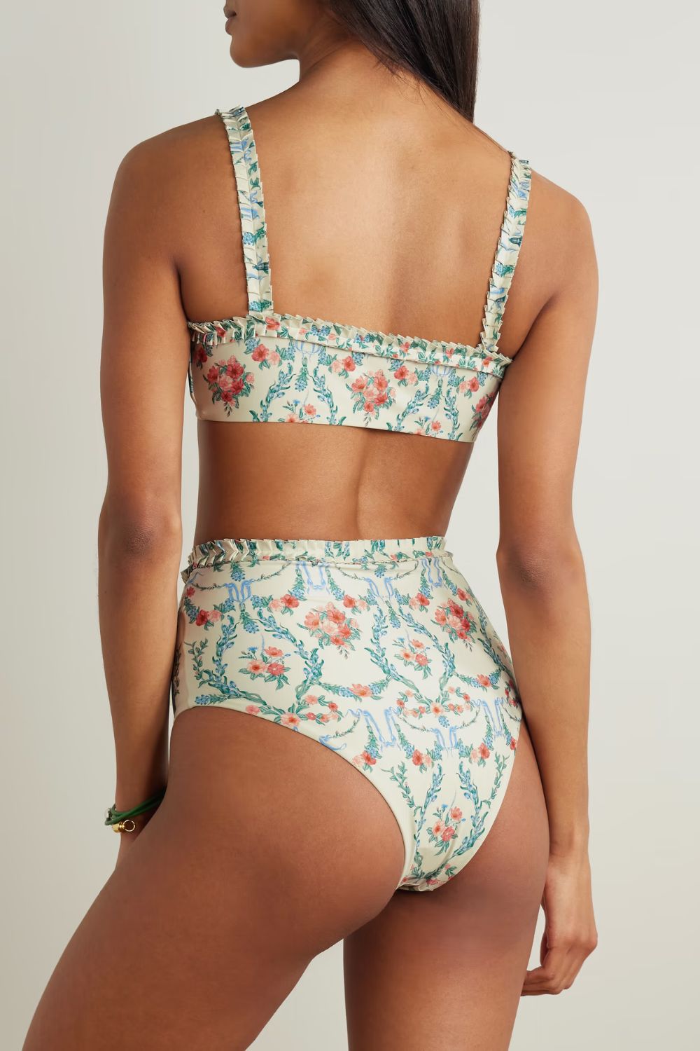 Agua by Agua Bendita Nopal Mosqueta ruffled floral-print recycled bikini briefs