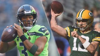 Russell Wilson of the Seattle Seahawks and Aaron Rodgers of the Green Bay Packers should both feature in the Seahawks vs Packers live stream