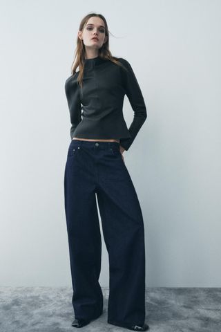 Zw Collection Baggy Mid-Waist Jeans