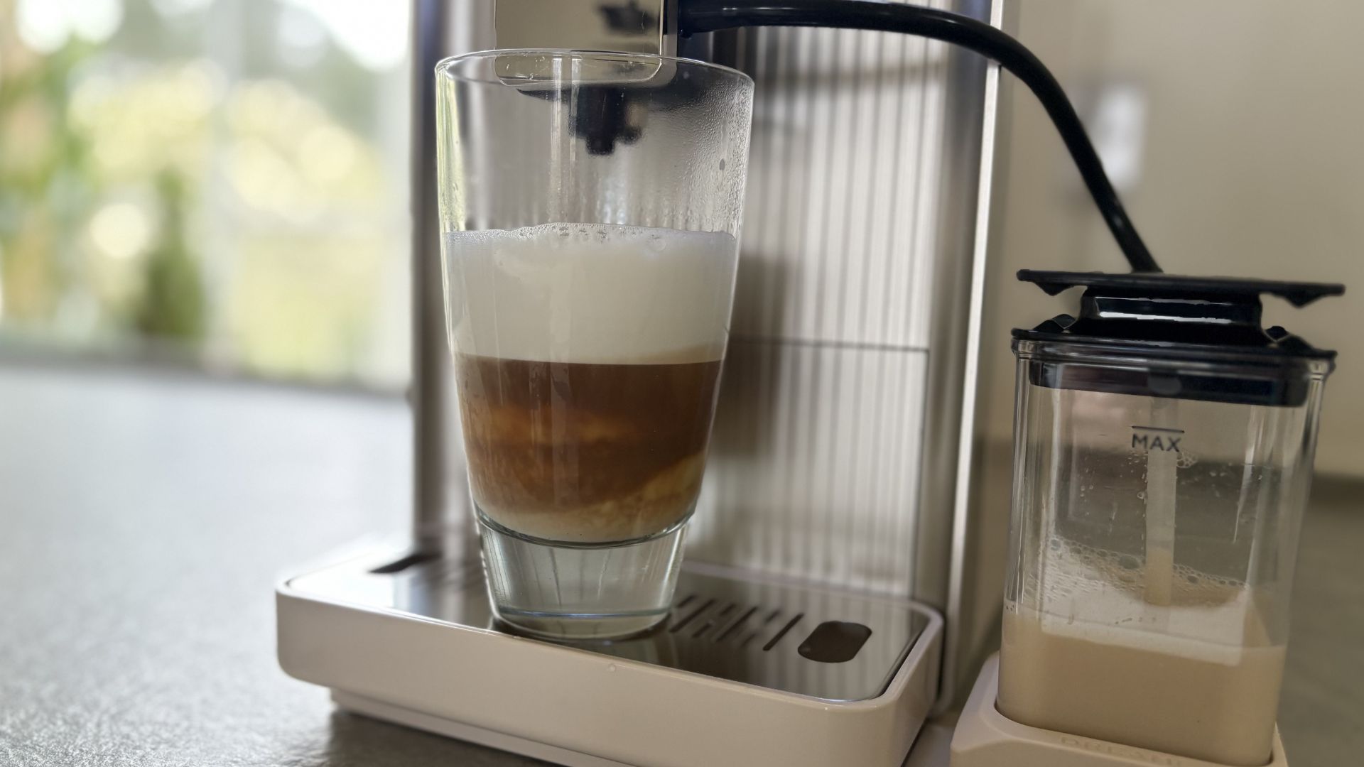 Dreame Ecceluxe Slim Fully Automatic Espresso Machine being tested
