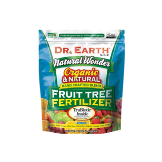 A pack of organic fruit tree fertilizer