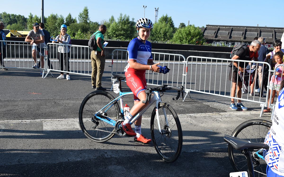 French national champion Jade Wiel went all-in with her FDJ Nouvelle - Aquitaine kit