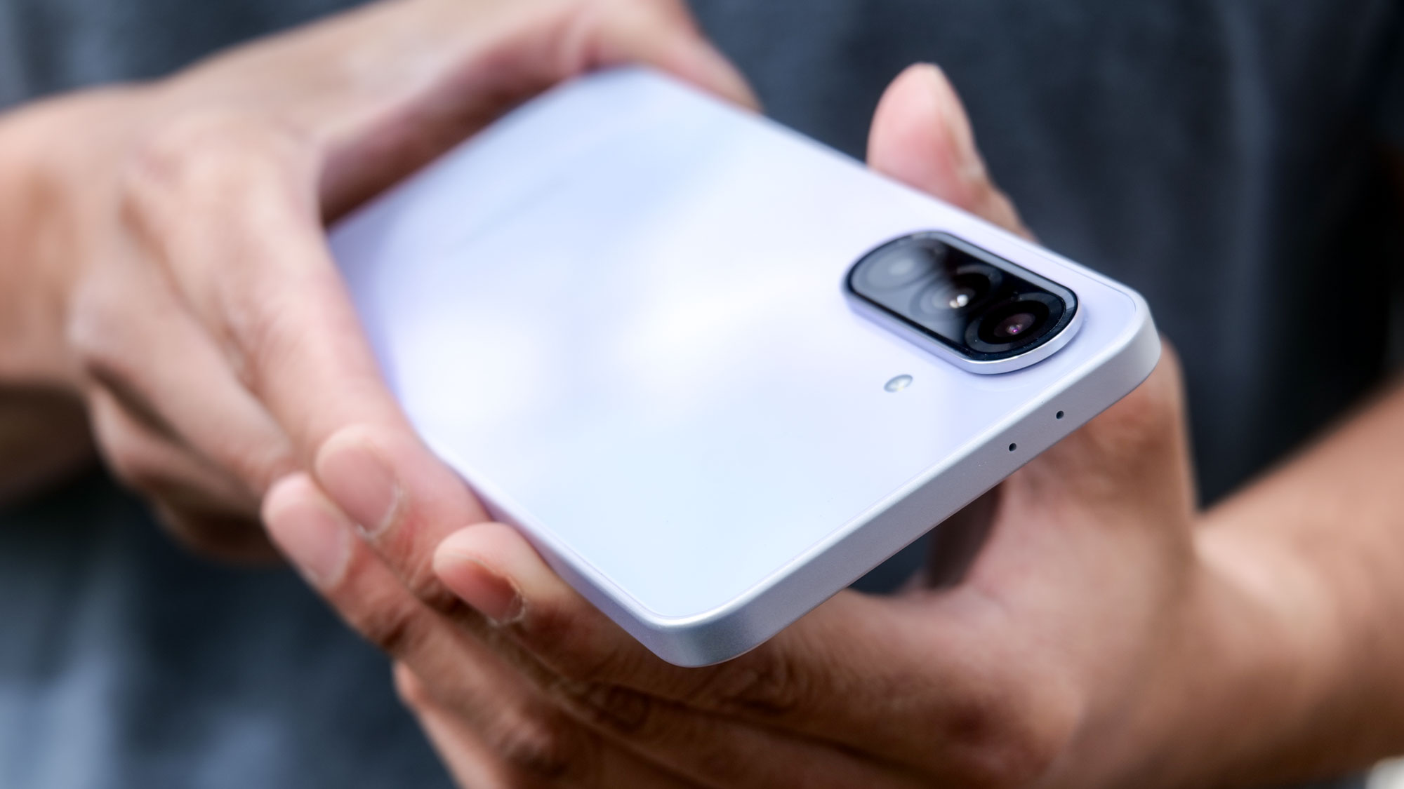 Samsung Galaxy A36 held in the hand.
