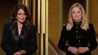 Tina Fey and Amy Poehler hosting the Golden Globes 2021