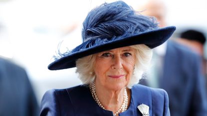 Camilla, Duchess of Cornwall attends a Service of Thanksgiving for the life and work of Sir Donald Gosling at Westminster Abbey on December 11, 2019