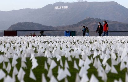 COVID memorial in Los Angeles