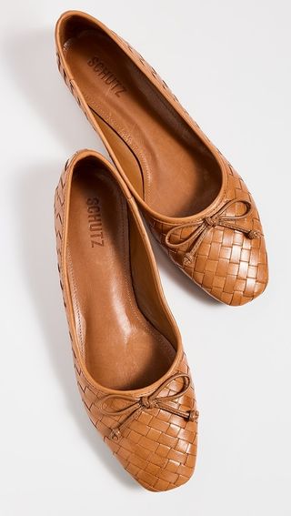 Schutz Arissa Woven Ballet Flats