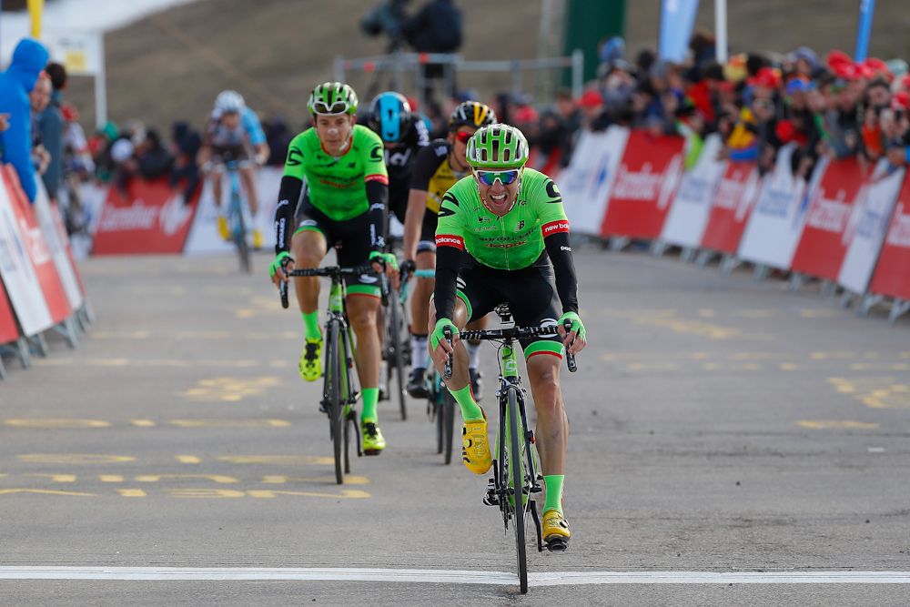 Cannondale-Drapac's Michael Woods and Davide Formolo finishe stage 3 at Volta a Catalunya
