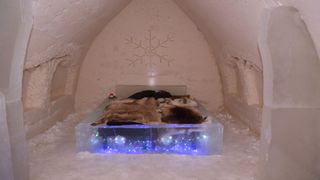 A suite at Arctic SnowHotel & Glass Igloos