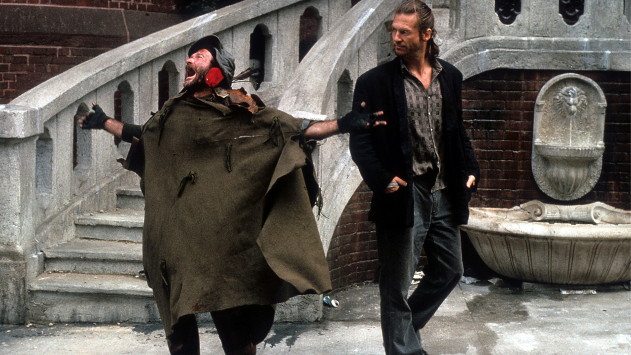 Robin Williams and Jeff Bridges in The Fisher King.