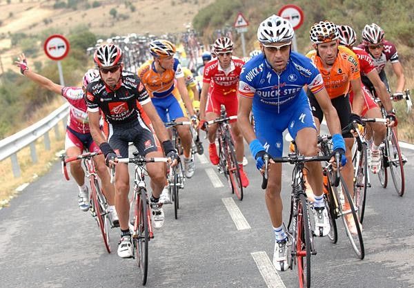 Juan Manuel G&aacute;rate (Quickstep) leads the breakaway
