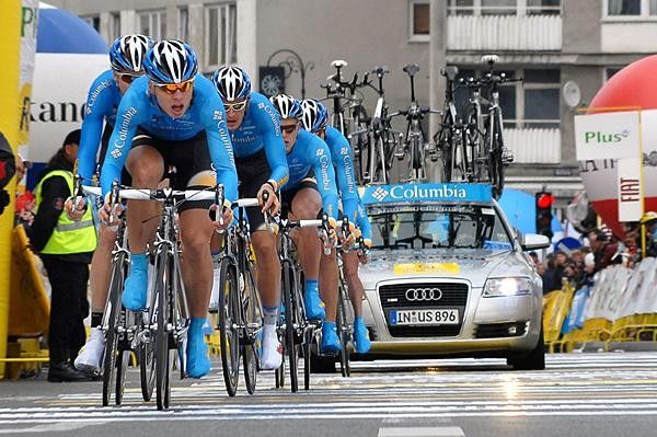 Team Columbia give it full power.