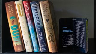 The Pixel 9 Pro Fold next to books