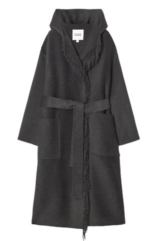 Fringed Double-Faced Wool Coat