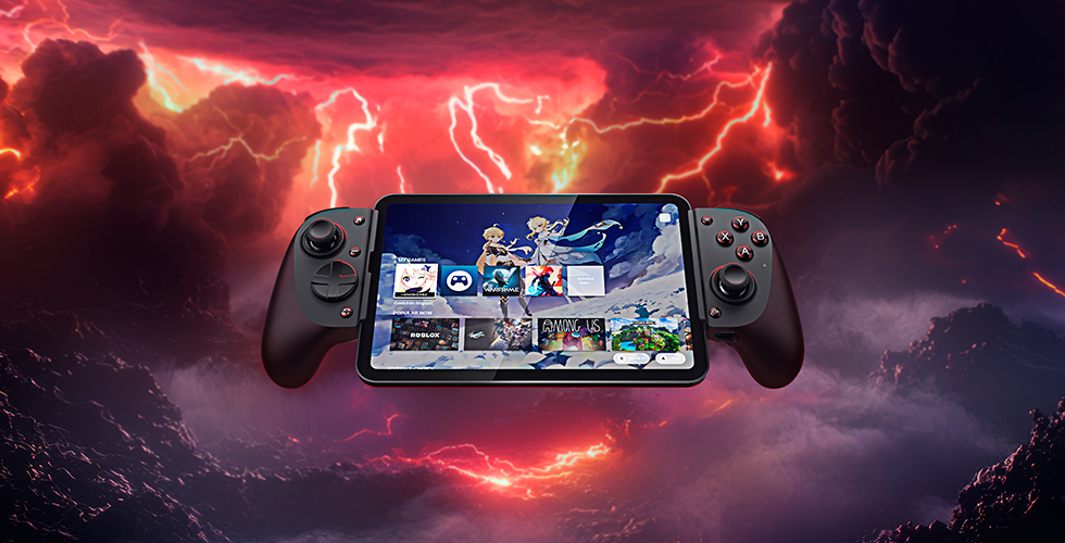 Images of the Razer Kishi V3 line of mobile controllers.