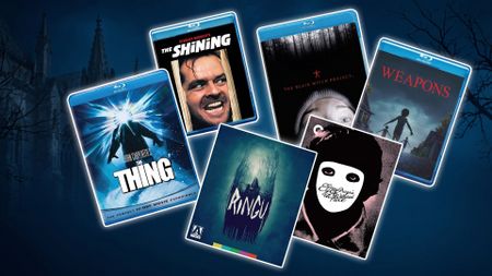 A selection of horror movie blu-rays
