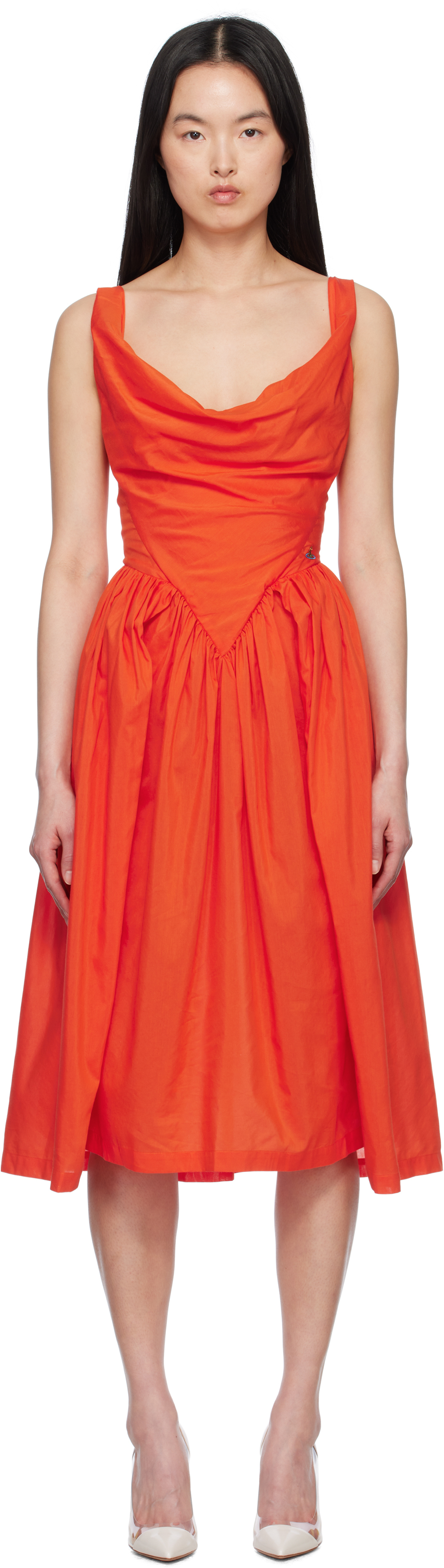 Orange Sunday Midi Dress