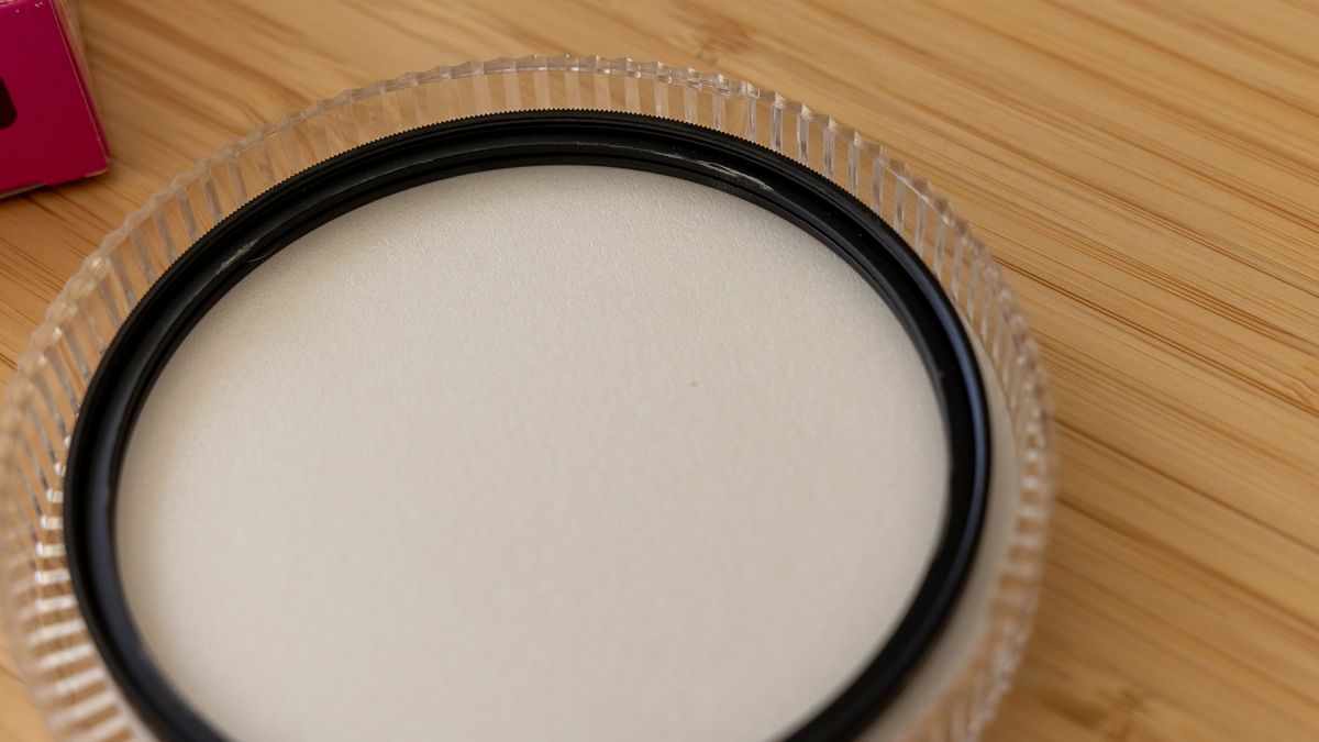 The Kenko PRO1D+ UV filter with damage