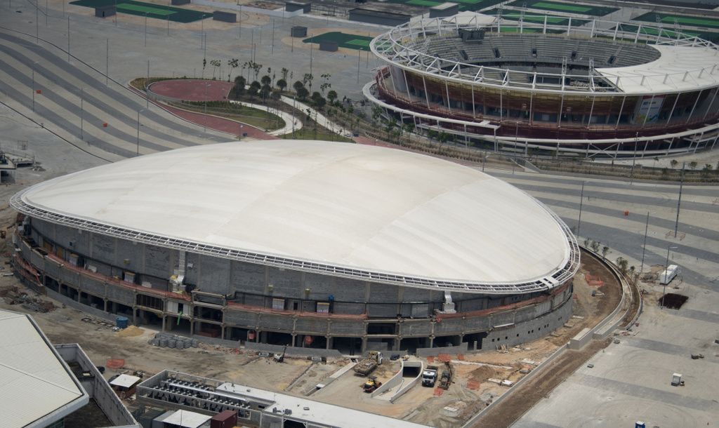 The Rio Olympic velodrome is currently under constructed