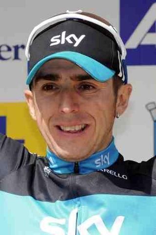 Russel Downing (Team Sky) was all smiles on the podium