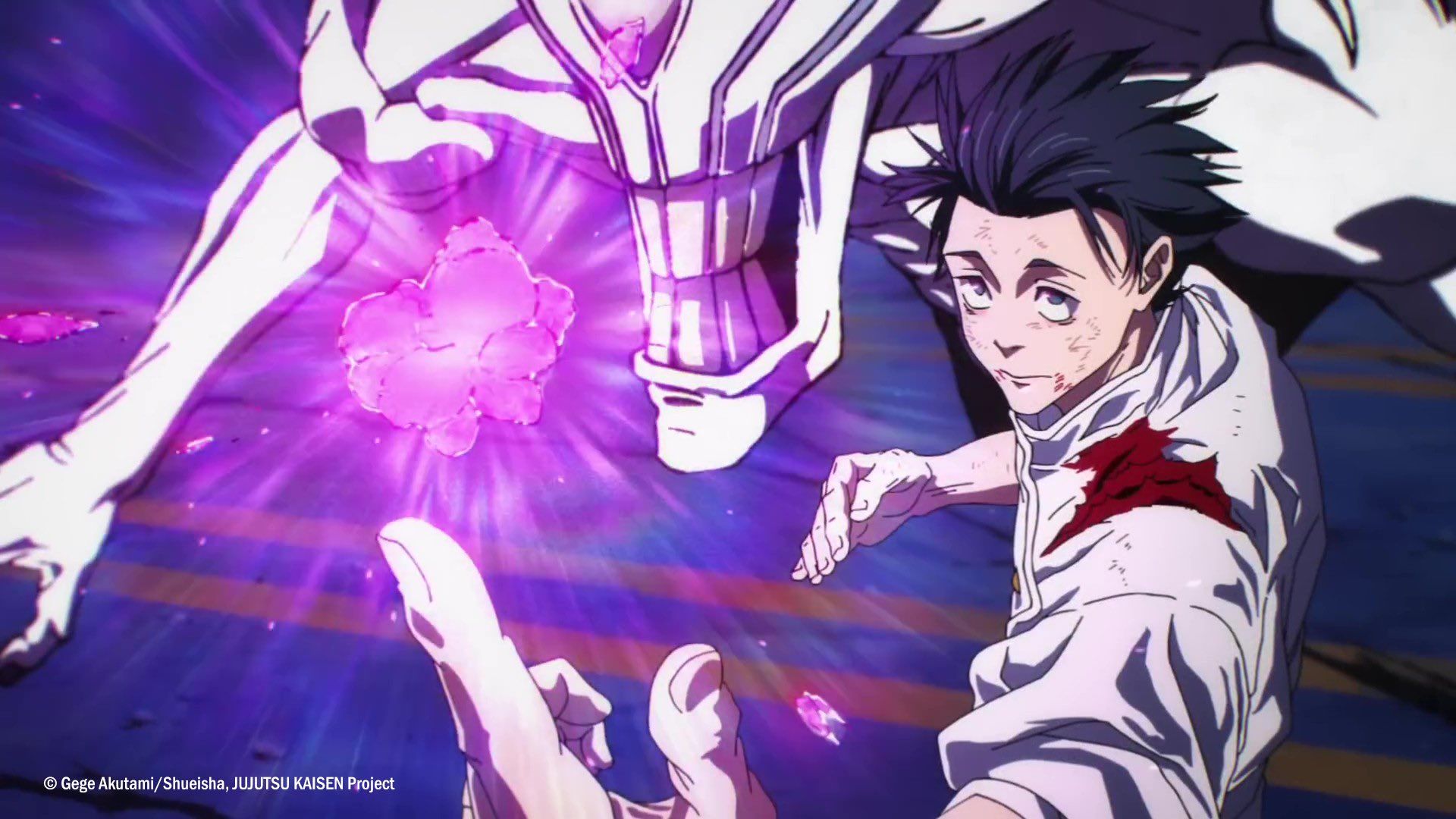 Yuta getting ready to attack with his cursed technique in Jujutsu Kaisen