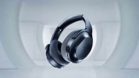 Razer Barracuda headphones against a textured white background.