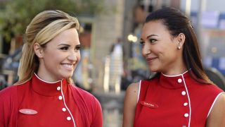 Demi and Naya in Glee.