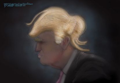 Political Cartoon U.S. trump GOP Nominee