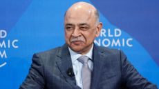 IBM CEO Arvind Krishna pictured during a panel discussion session at the World Economic Forum (WEF) in Davos, Switzerland.