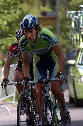 Franco Pellizotti (Liquigas) trying to build form