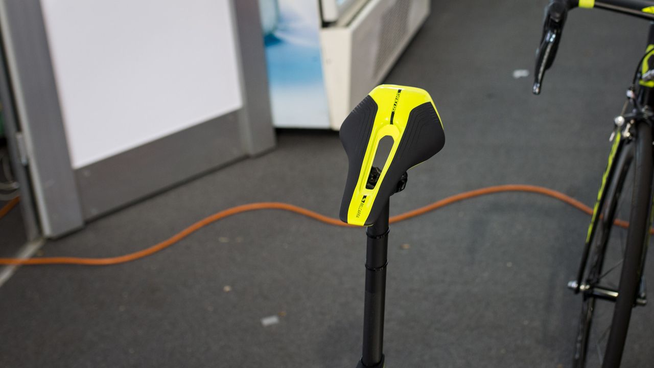 It appears Syncros has its own version of the short, wide with a large cutout saddle