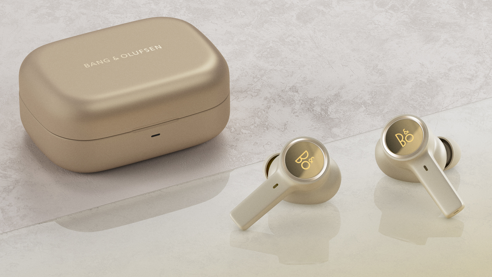 bang & olufsen beoplay ex true wireless earphones in gold