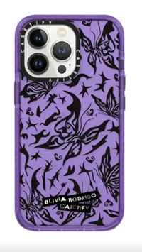 Olivia Rodrigo x CASETiFY, Black Butterfly Town Case ($40–$75)