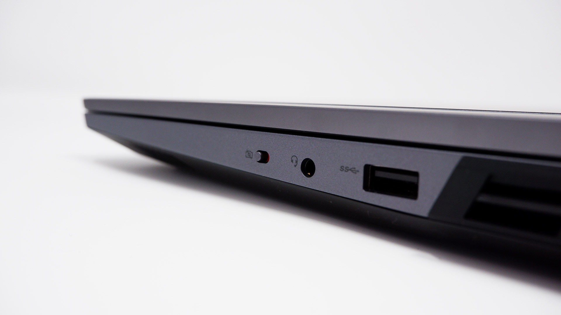 The side ports on the Lenovo Legion 5 Pro 16 gaming laptop
