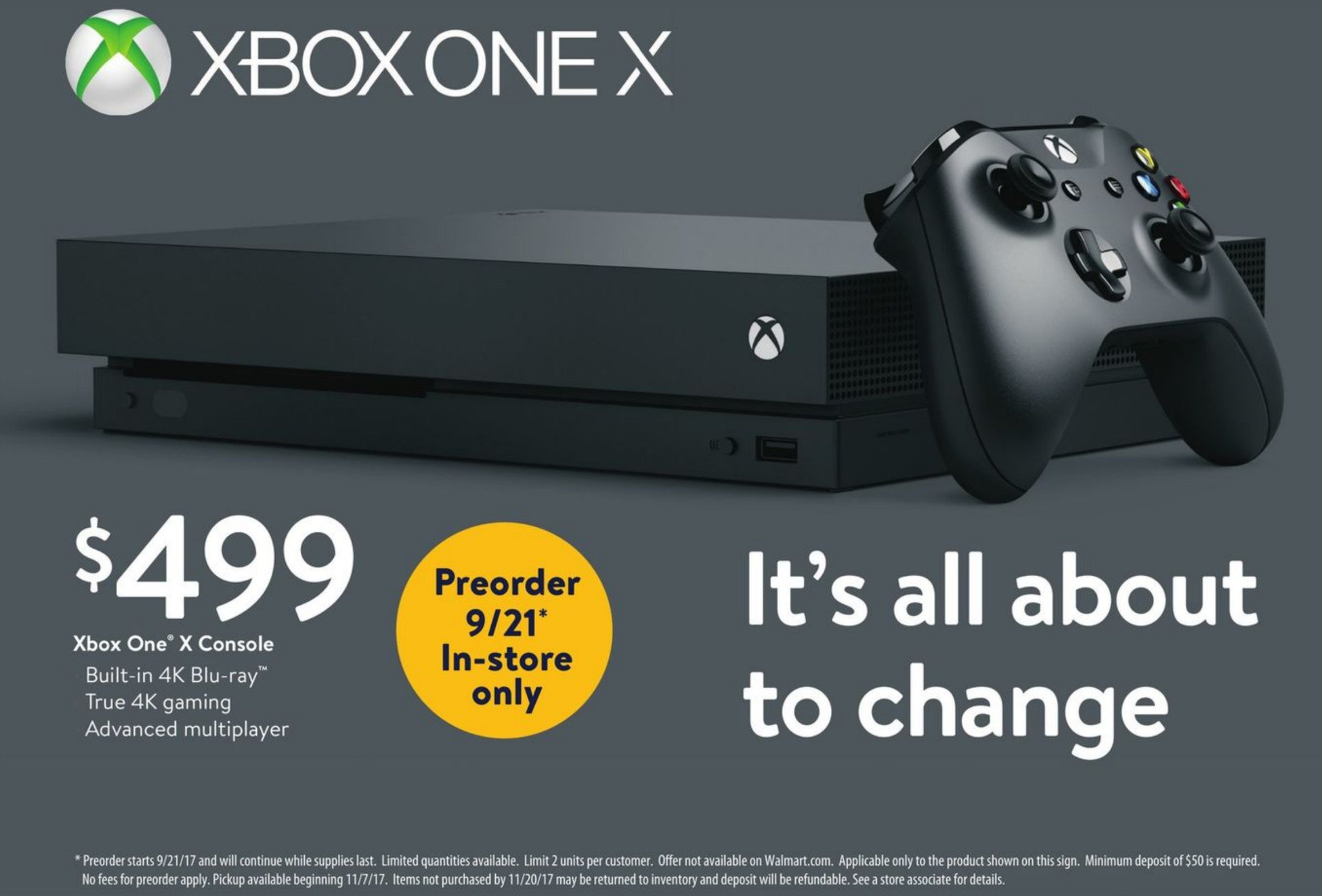 Xbox One X ad