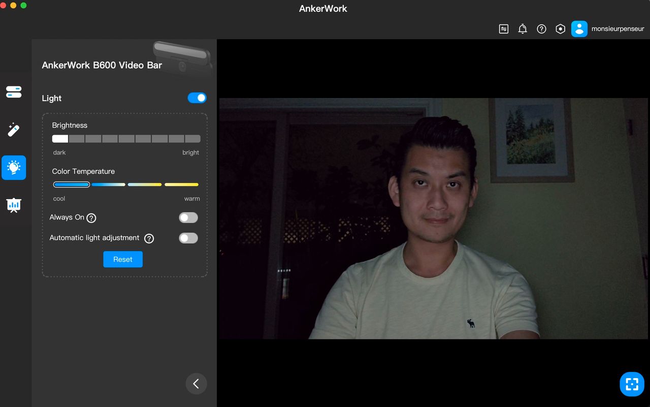 AnkerWork B600 Video Light Bar image sample