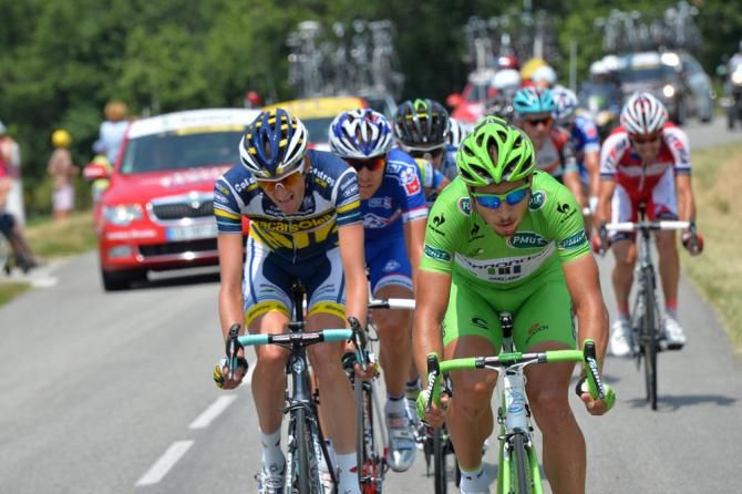 Peter Sagan (Cannondale) made the breakaway to pad his points classification lead