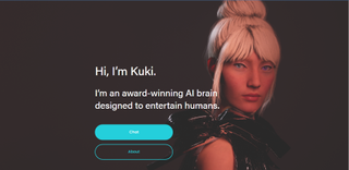 Website screenshot for Kuki.ai